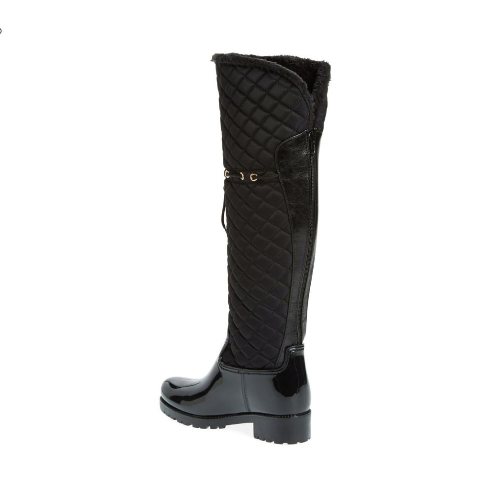 NWT Corso Como Quilted Faux Fur Rain Winter Boots - Picture 4 of 8